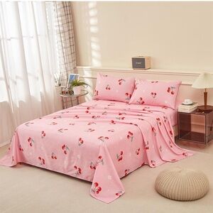 Mocahome Cherry Bed Sheet Set